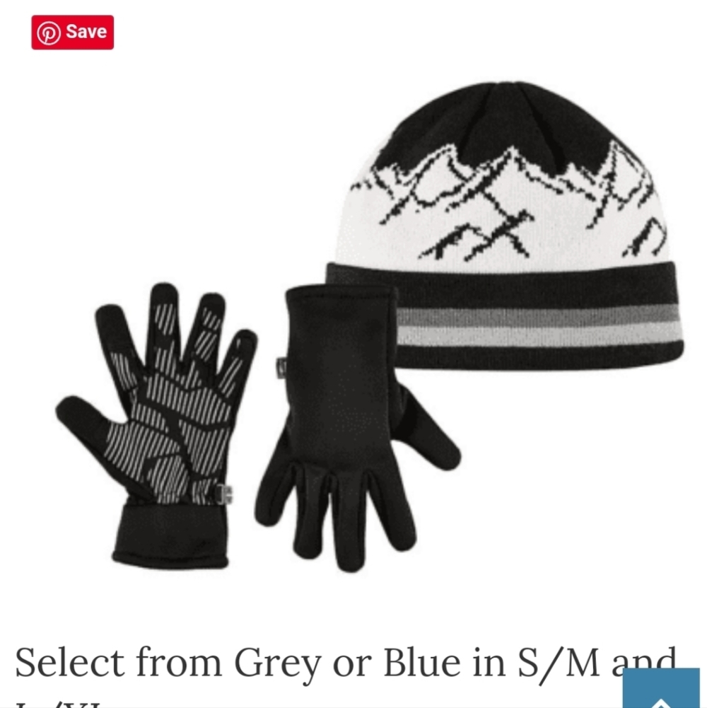 Black and White Hat & Gloves Set!